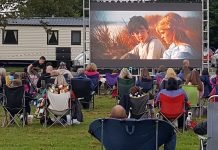 Open-air LED Screen as Outdoor Cinema